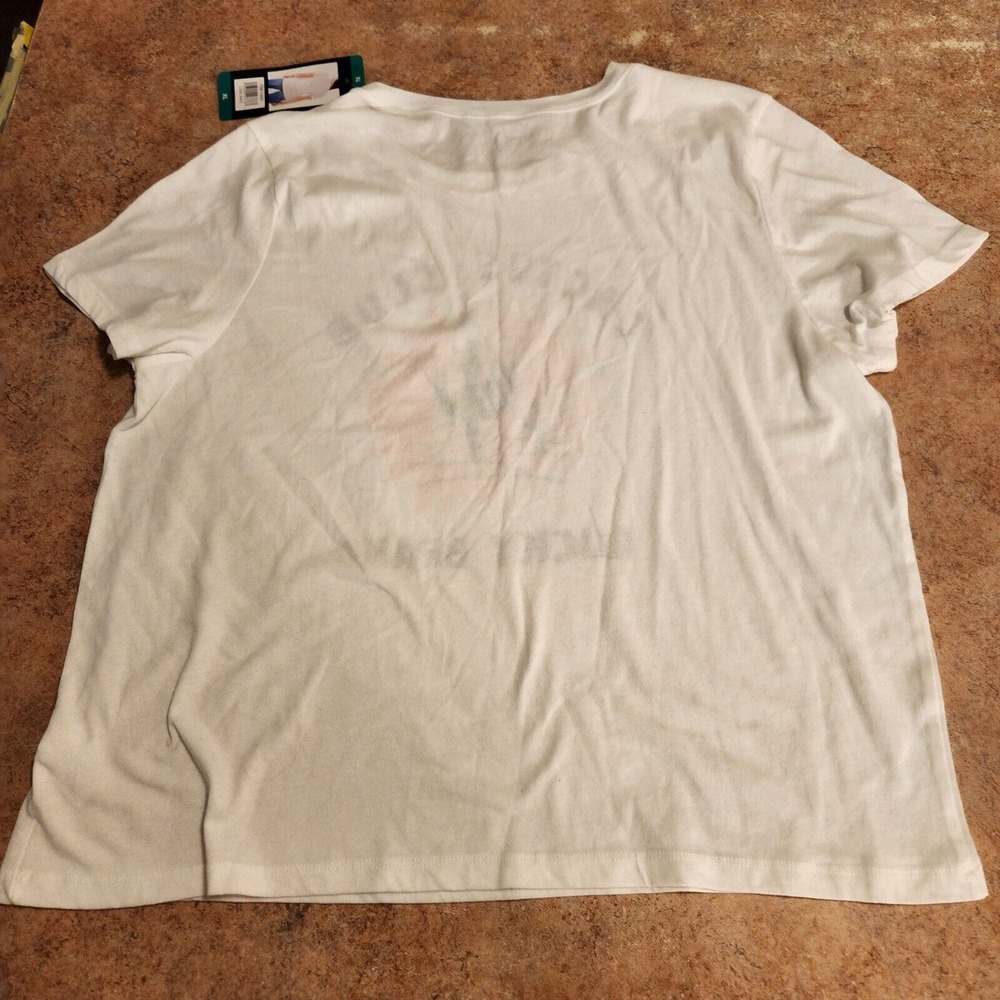 Lucky Brand Top Women's XL T Shirt White Cactus Club New - Picture 2 of 10